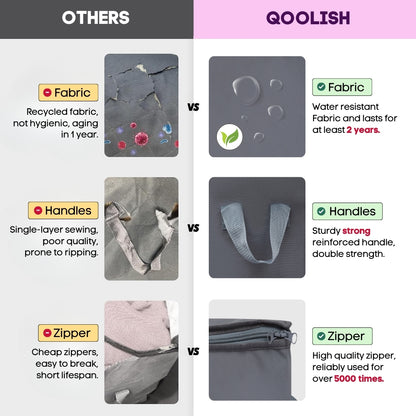 Qoolish Storage Bag Black (Available in 3 Colors)