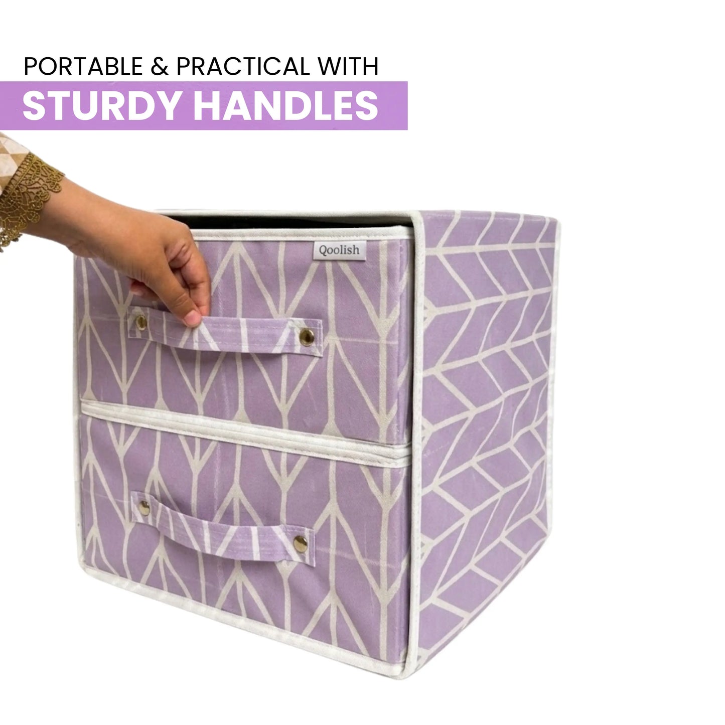 Qoolish Super Large Storage Box with Lid: Stylish Home & Closet Organizer