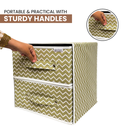 Qoolish Super Large Storage Box with Lid: Stylish Home & Closet Organizer