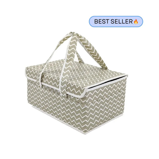 Qoolish Diaper storage caddy Organizers with Lid! (Available in 6 colors)