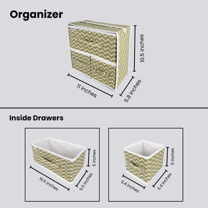 Qoolish Makeup & Jewellery Organizer Box – Black & White (Available in 3 colors)