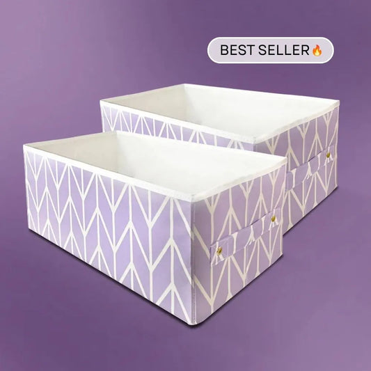 Large Clothes Organizer Pack of Two - Lilac (Available in 3 colors)