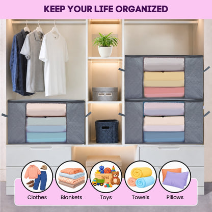 Qoolish 3 layers Strong Storage Bag (Available in Pack of 3 and Pack of 5)