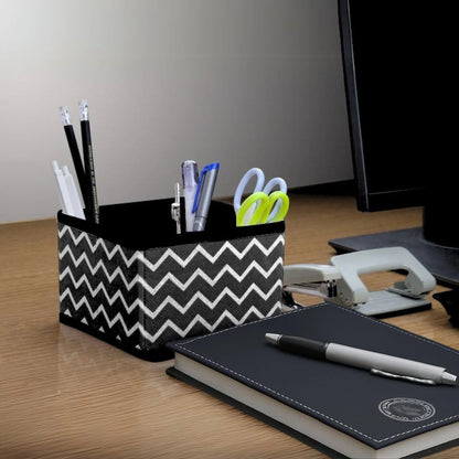 Qoolish 6-Pack Drawer Organizers- Black Stripes