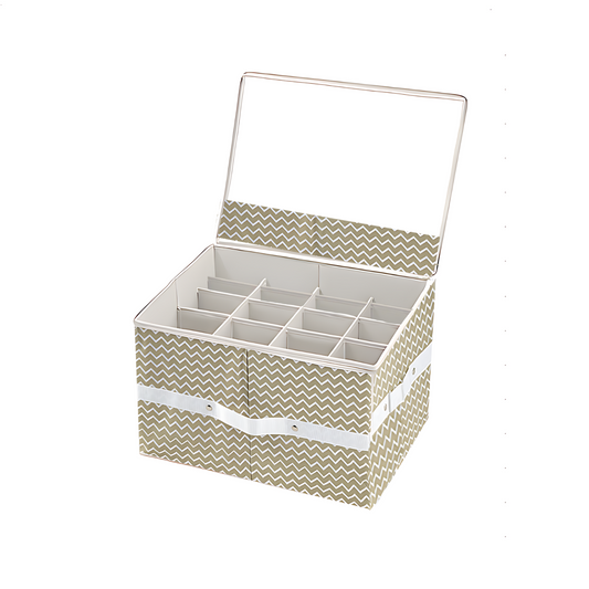 Qoolish 16-Pair Shoe Storage Organizer - Clear, Foldable, Space-Saving Shoe Cubby with Bottom Support