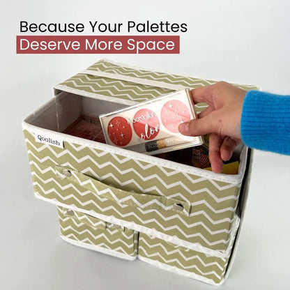 Qoolish Makeup & Jewellery Organizer Box – Black & White (Available in 3 colors)