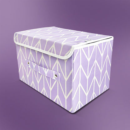 Lilac storage box with lid