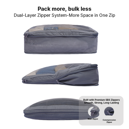 Packing Cubes Set of 6 for Travel, Luggage Organizer for Clothes, Undergarments & Accessories