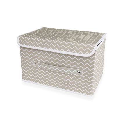 Qoolish Pack of 1 Grey Storage Box with Lid  - Tidy up your space!