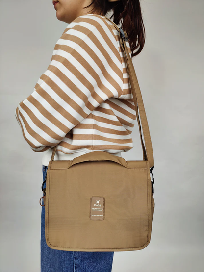 Small Foldable Travel Bag - Brown