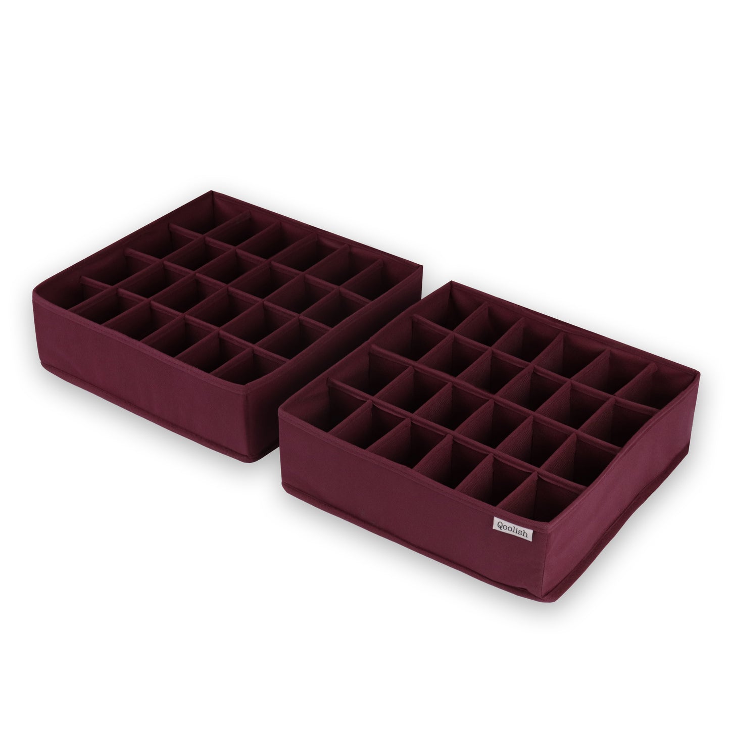 Qoolish Pack of 2 Drawer Dividers: Organize with Flair! (Available in 6 Colors)