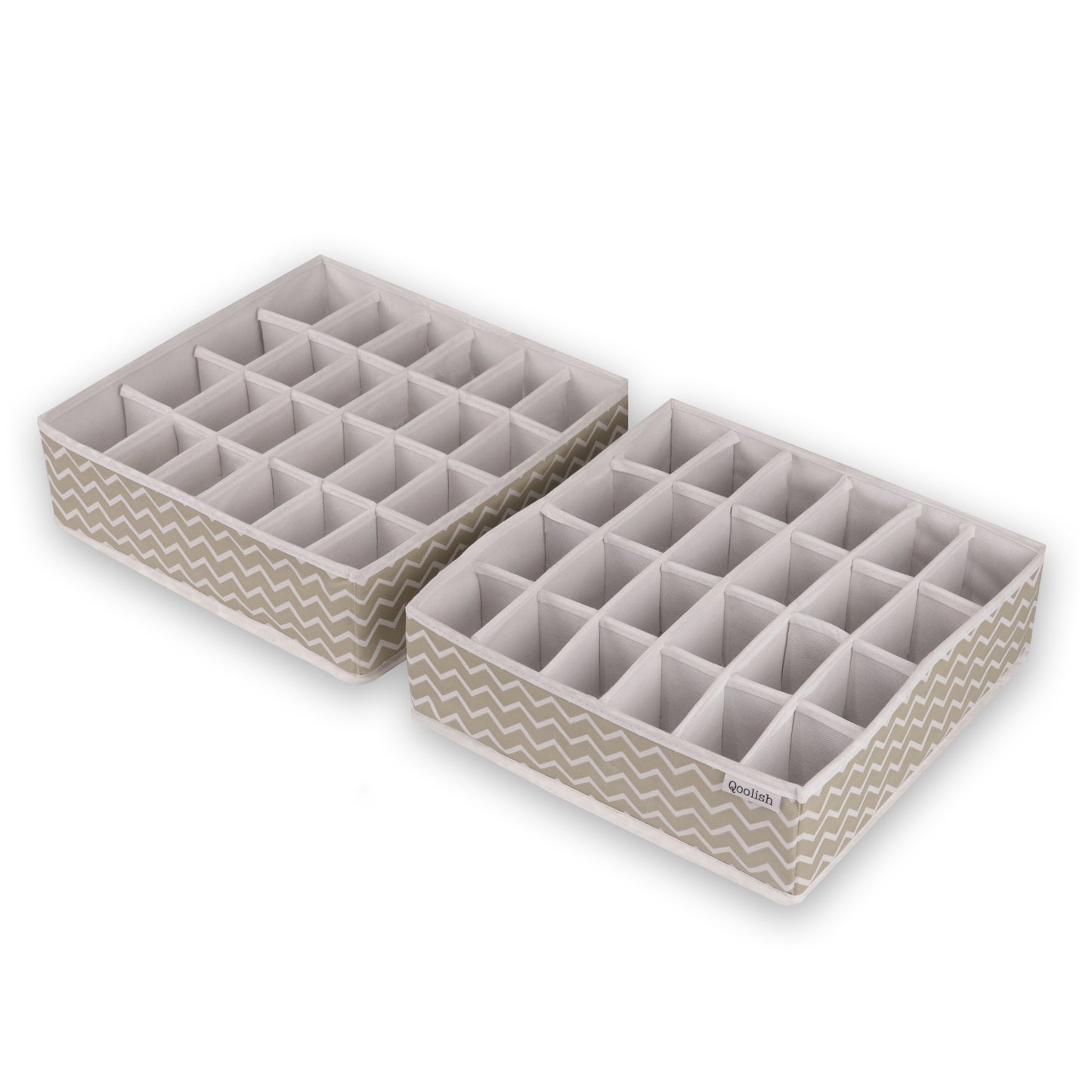 Qoolish Pack of 2 Drawer Dividers: Organize with Flair! (Available in 6 Colors)