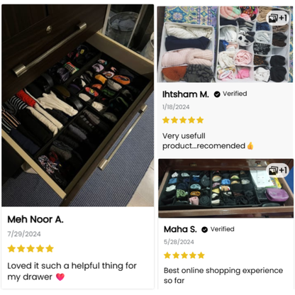 Qoolish 4-Pack Undergarments Drawer Organizers (Available in 6 Colors)