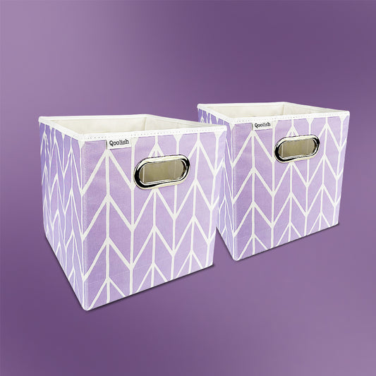 Qoolish Storage Box Pack of two - Lilac (Available in 2 colors)