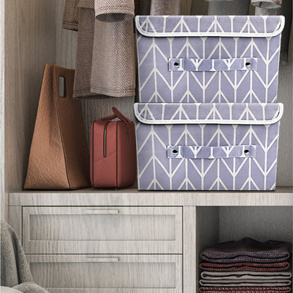 Storage Box with Lid Pack of two - Lavender (Available in 2 colors)