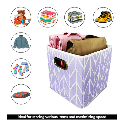 Lilac storage box without lid