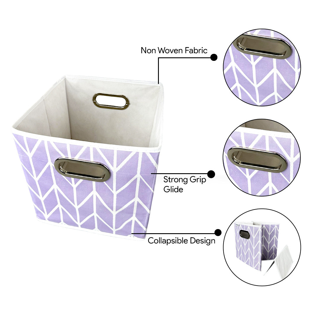 Lilac storage box without lid