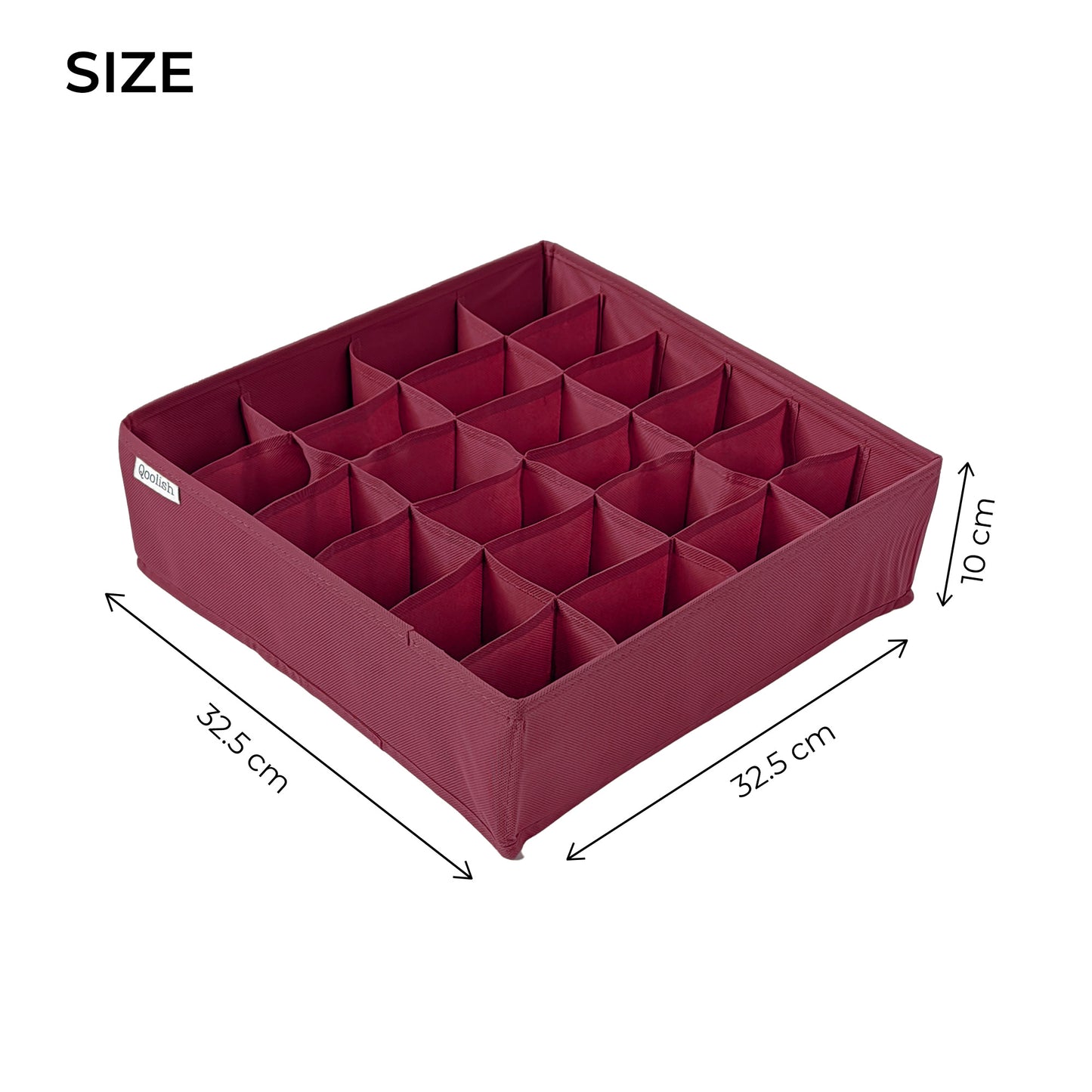 Qoolish Pack of 2 Drawer Dividers: Organize with Flair! (Available in 6 Colors)