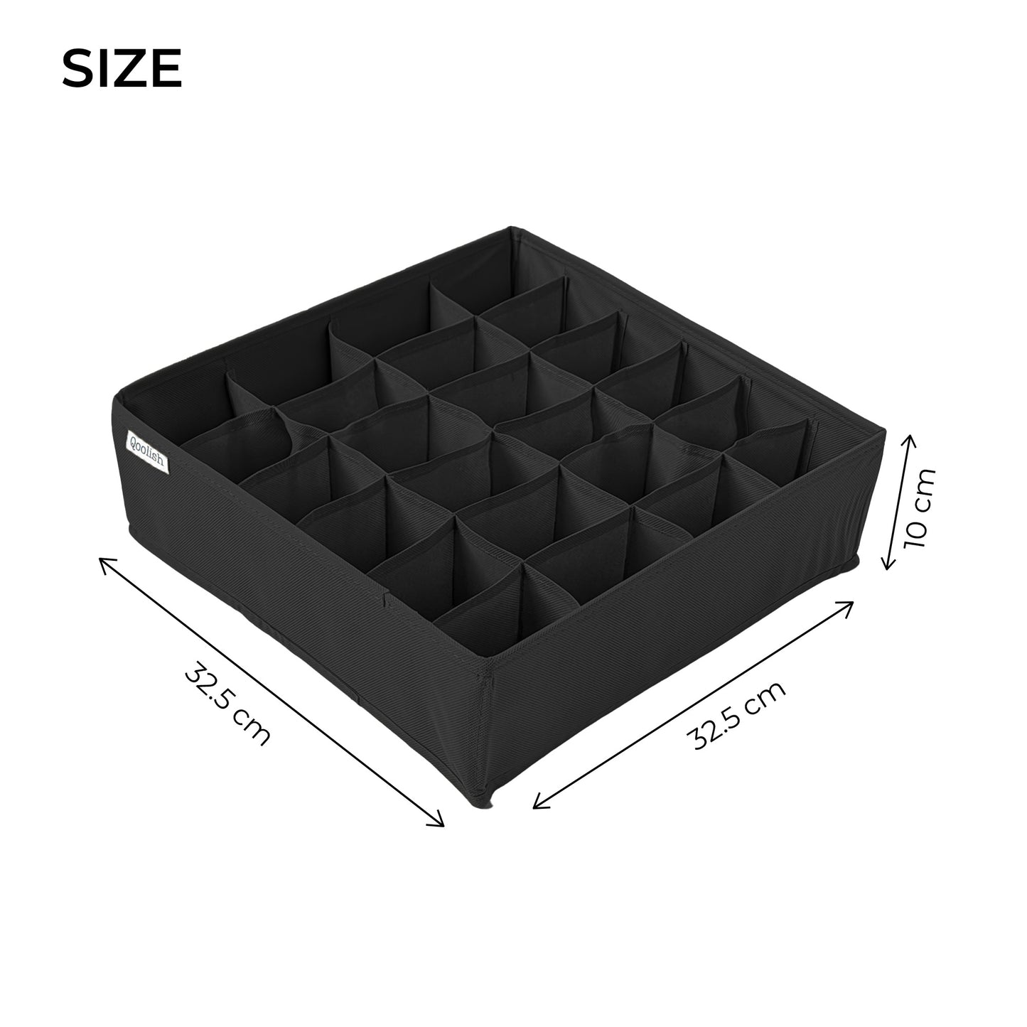 Qoolish Pack of 2 Drawer Dividers: Organize with Flair! (Available in 6 Colors)