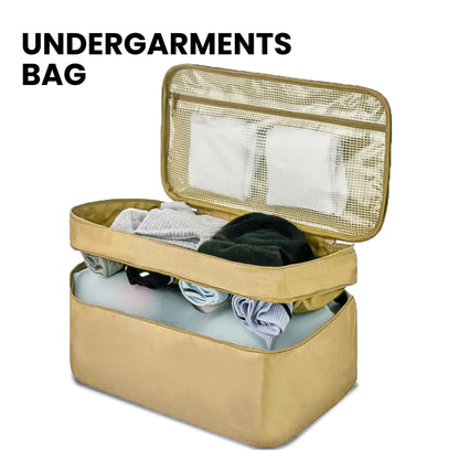 Undergarments Organizer Bag for Travel & Storage - Black