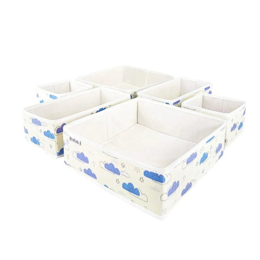 Set of 6 baby drawer organizers for clothes, toys and essentials