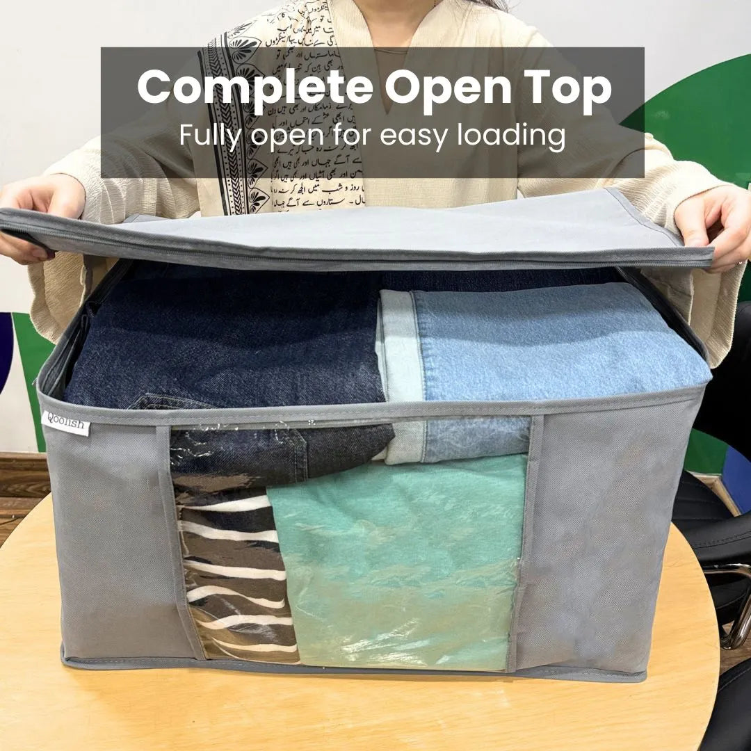 Qoolish Horizontal Storage Bag (Available in Pack of 3 and Pack of 5)