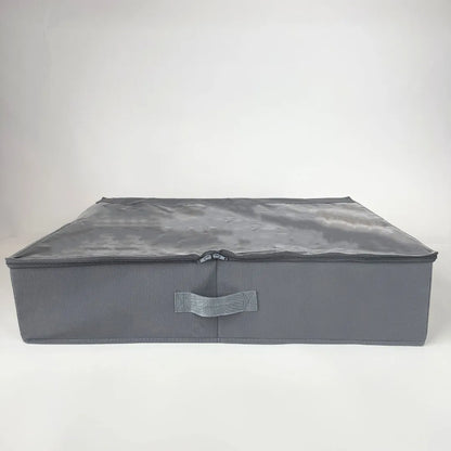 Compact underbed footwear storage organizer, suitable for small apartments and dorms.

