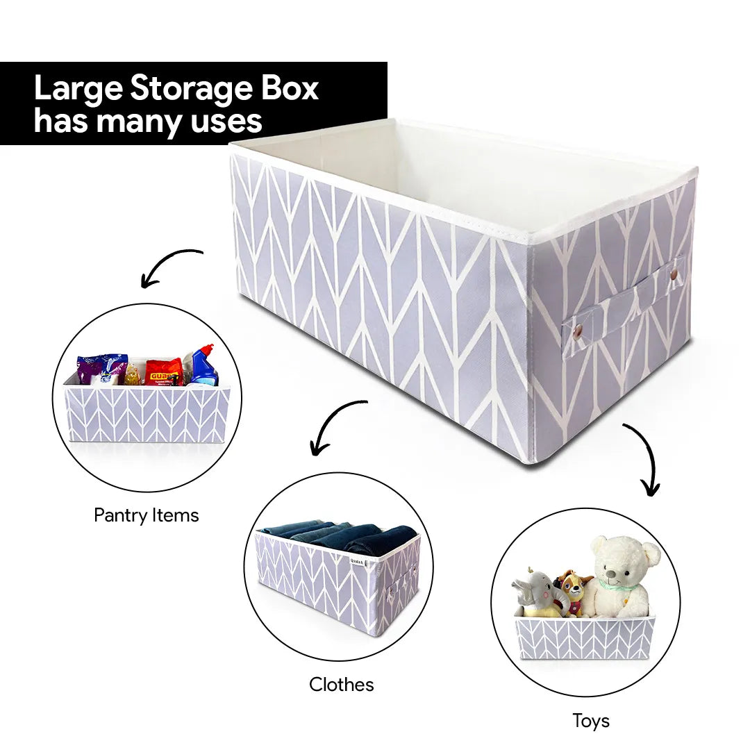 Lavender underbed storage bag perfect for clothes, linens, and seasonal items.