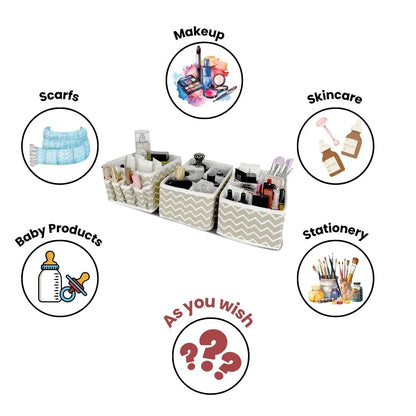 Makeup Organizer Use Cases – Baby Items, Skincare, Stationery