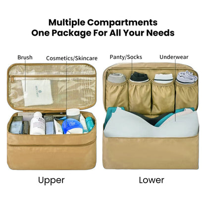 Undergarments Organizer Bag for Travel & Storage - Black