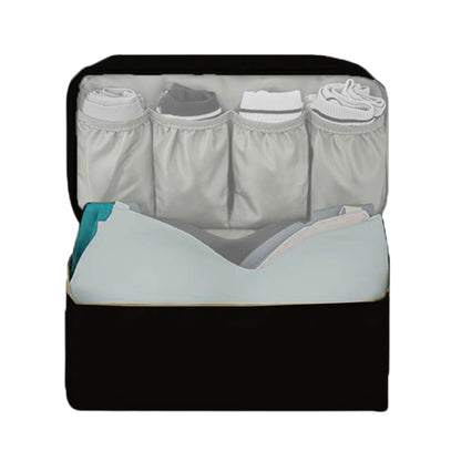 Undergarments Organizer Bag for Travel & Storage - Black