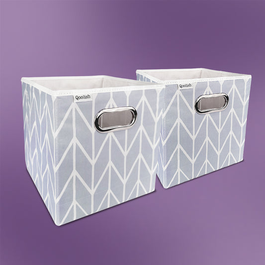 Qoolish Storage Box Pack of two - Lavender (Available in 2 colors)