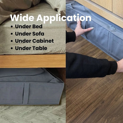 Premium underbed storage organizer by Qoolish for neat and tidy spaces.