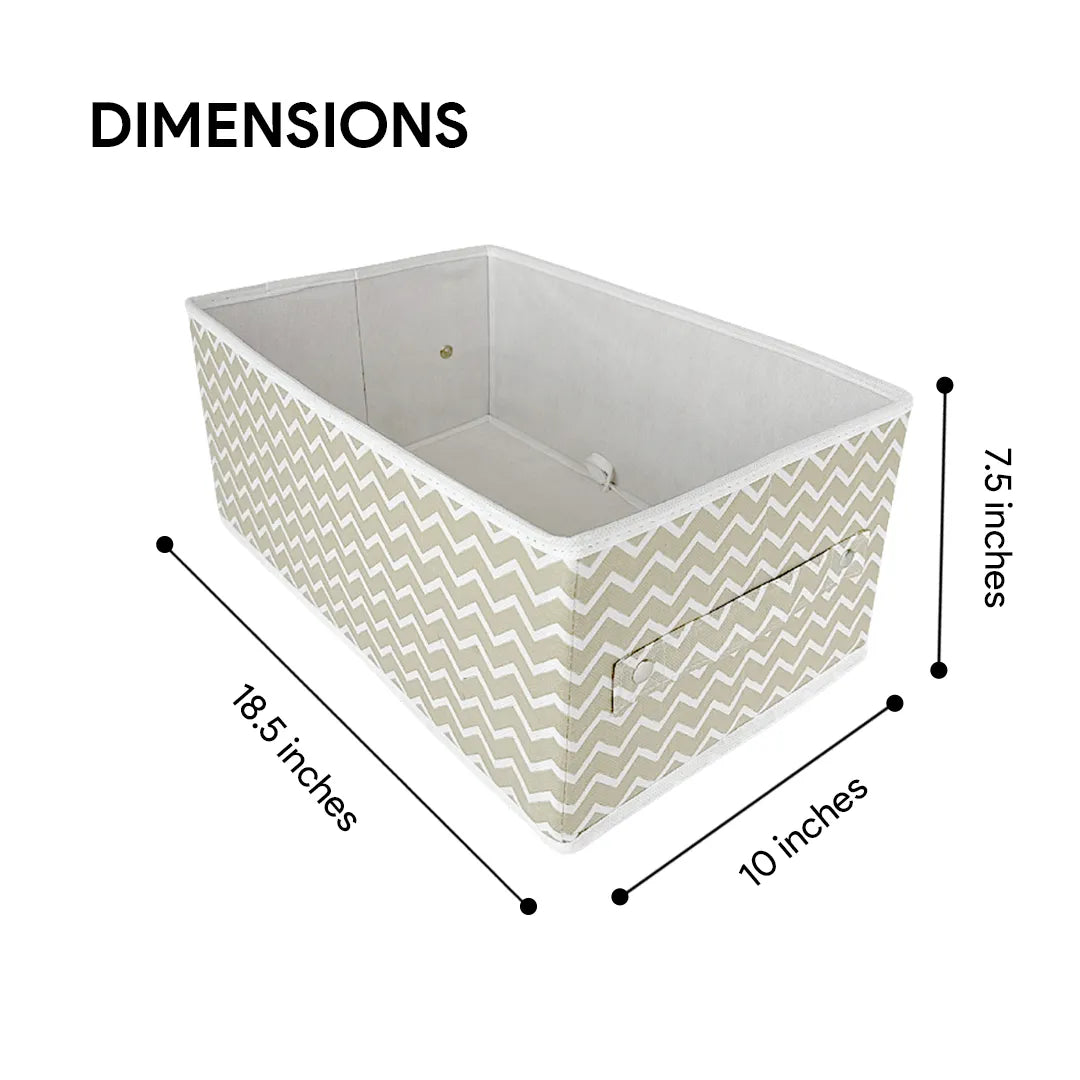 Stackable White Stripe Storage Boxes by Qoolish – neatly organizing bedding, clothes, and more