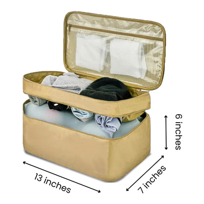 Undergarments Organizer Bag for Travel & Storage - Black
